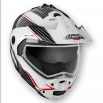 Caberg Tourmax White Black Graphic Flip Helmet